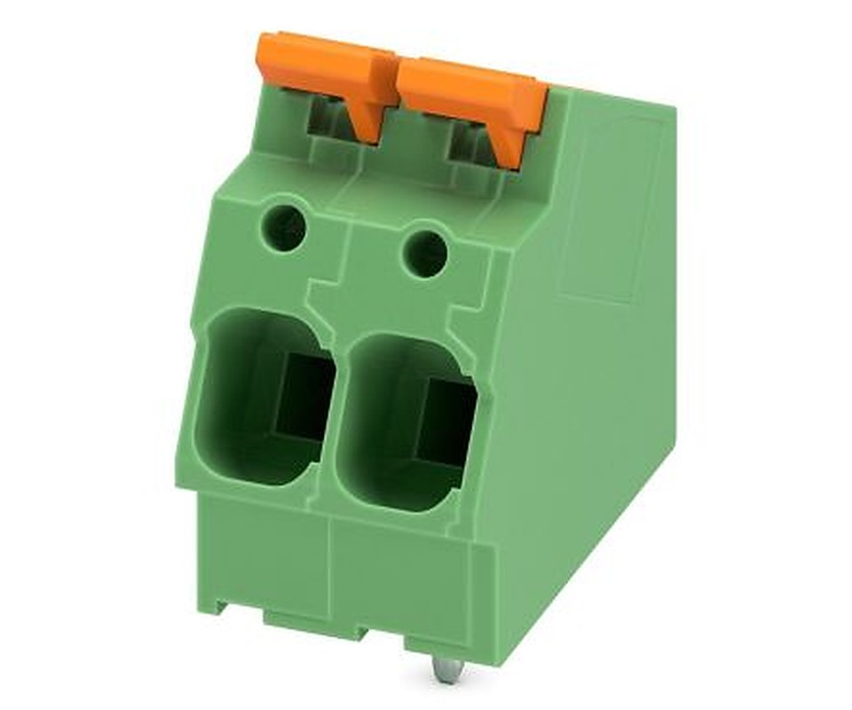 Phoenix Contact PCB Terminal Block, 2-Contact, 7.5 mm Pitch, Wave Soldering Mount, 1 Row