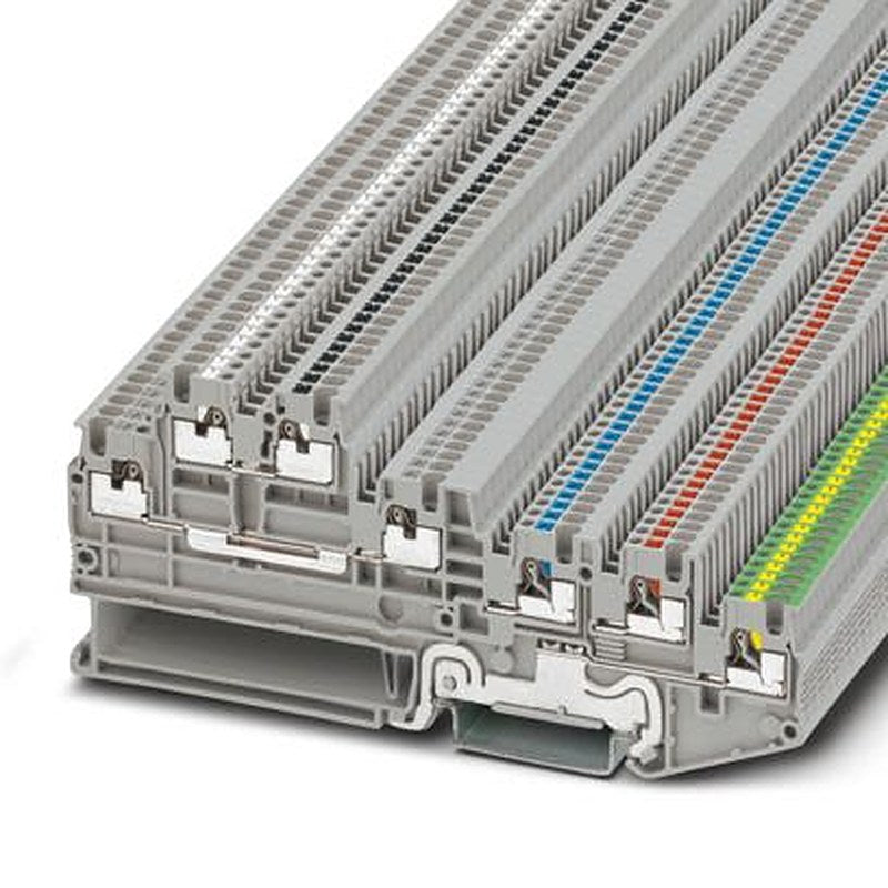 Phoenix Contact 1099906 DIN Rail Terminal Block Grey, 0.14mm², 1.5 mm², 1-Level, Push-in