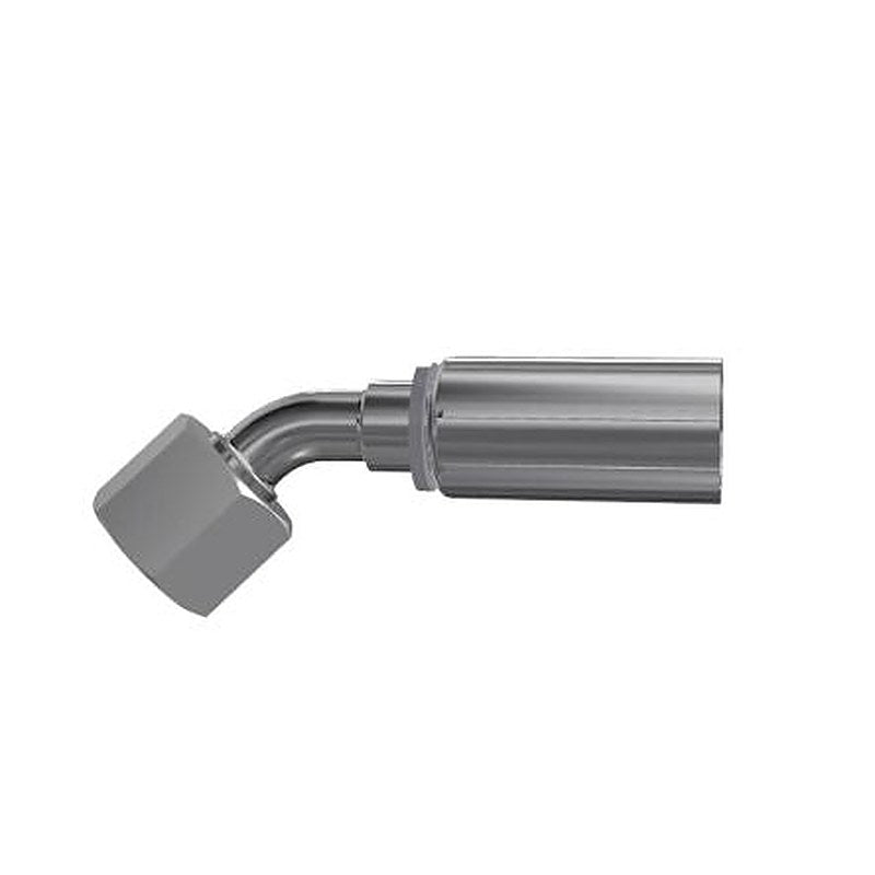 Parker, 10C48-14-6 Stainless Steel Steel Hydraulic Fitting, Female DIN, 45 °, Metric 24° Swivel Heavy Series with O Ring