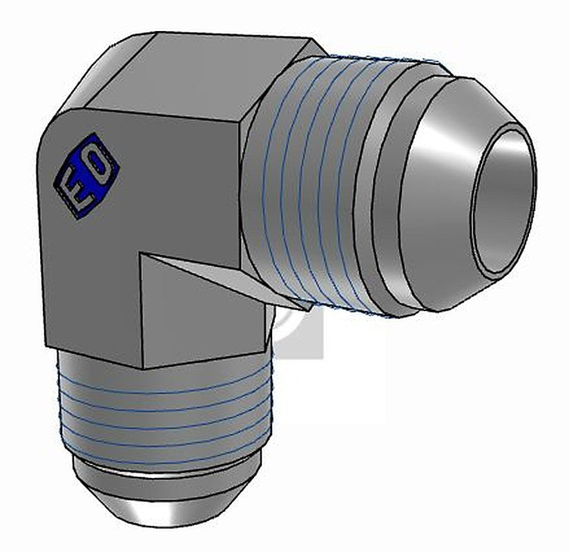 Parker 10EMTXS Hydraulic Fitting Male, Steel, 0.88 in Hose ID