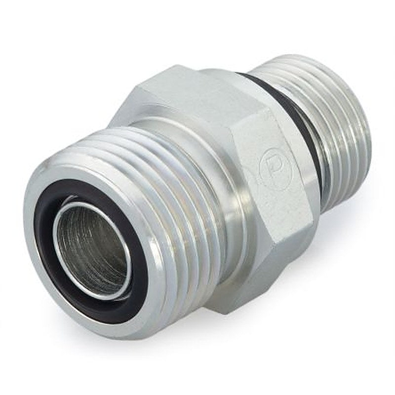 Parker 10F42EDMLOS Hydraulic Fitting Male G, Steel, 0.63 in Hose ID