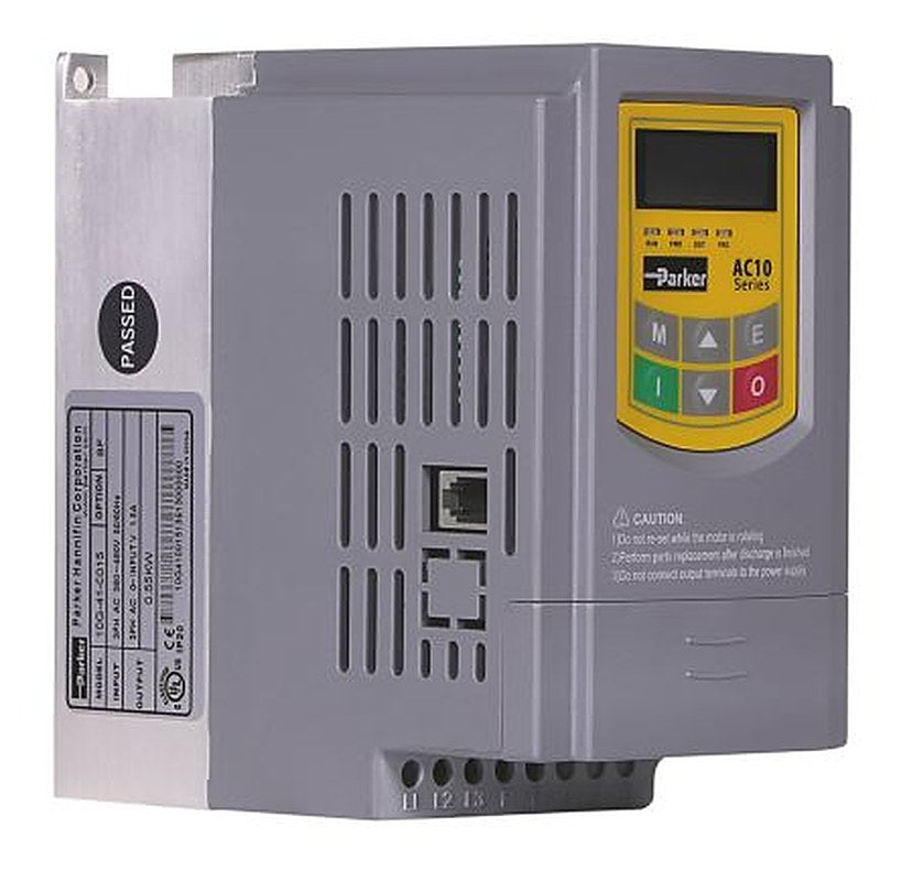 Parker Inverter Drive, 0.55 kW, 3 Phase, AC10 Series 480V 1.5 A