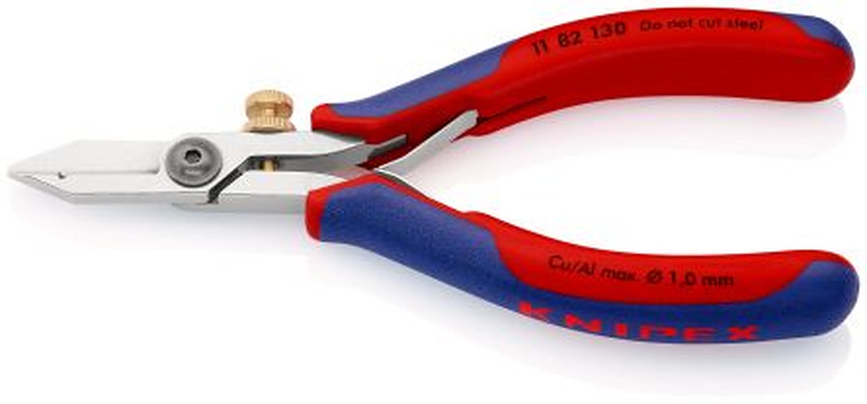 Knipex 11 82 130 Series Multi-Core, Single Core Comfort Grip Stripping Scissors, 0.01 to 0.75 mm², 130 mm Overall