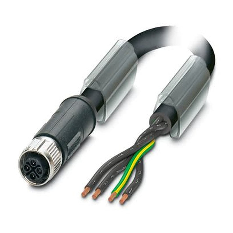 Phoenix Contact Free Cable End to Female 4 way Straight Power Cable, 20 m