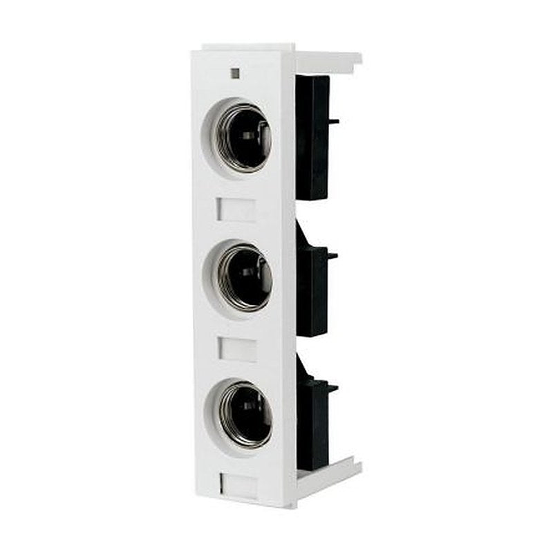 Eaton 25A Rail Mount Fuse Holder Base, 3P-Pole, 500V ac