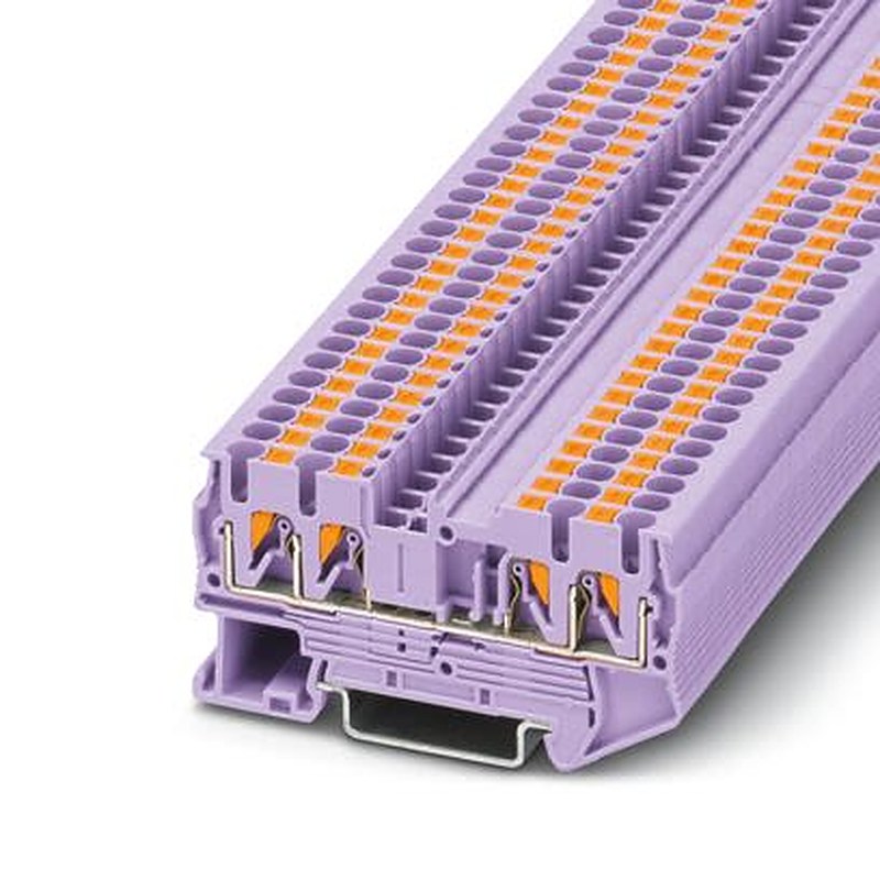 Phoenix Contact 1106767 Feed Through Terminal Block Violet, 2.5mm², 1-Level, Push-in, ATEX, IECEx