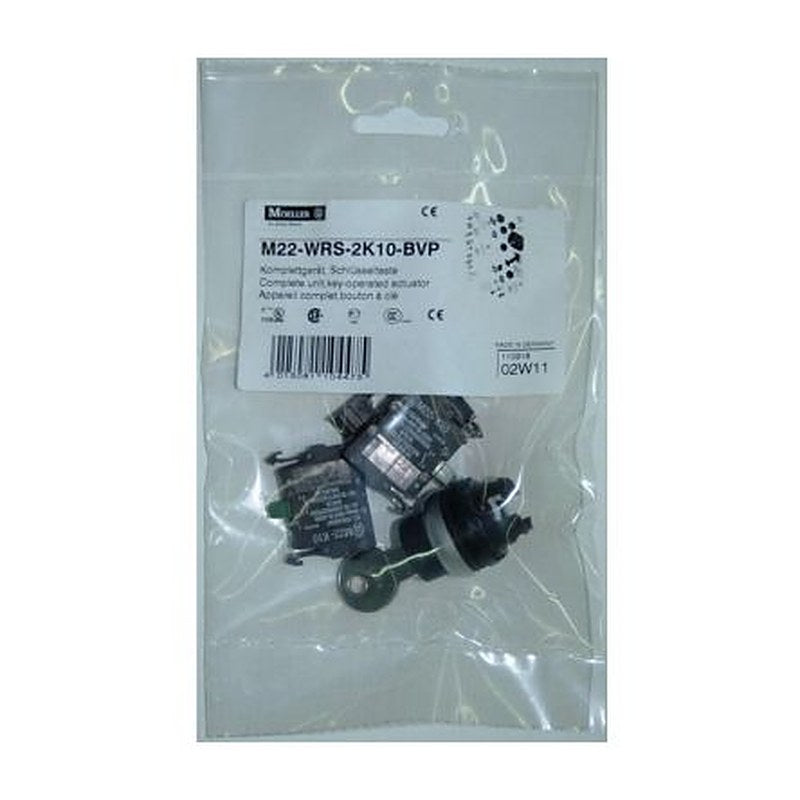 Eaton IP66 Key Switch, 2 NO, 6A 2-Way Standard-Key