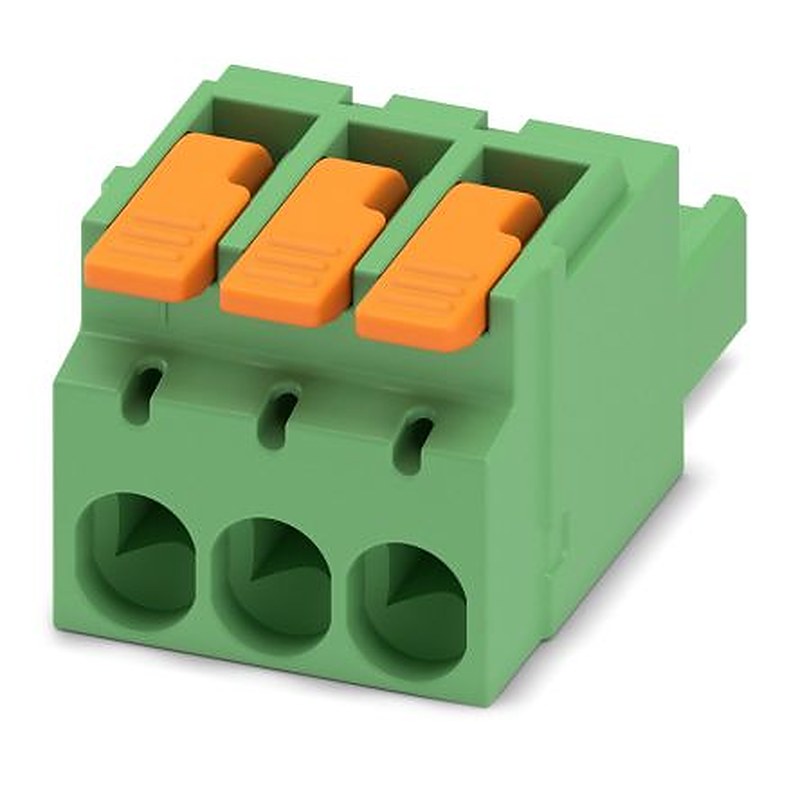 Phoenix Contact Pluggable Terminal Block, 3-Contact, 5.08 mm Pitch, 1 Row, 1110582
