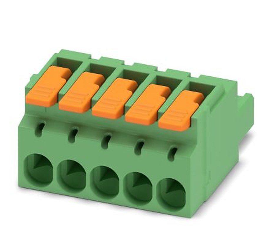 Phoenix Contact Pluggable Terminal Block, 5-Contact, 5.08 mm Pitch, 1 Row, 1110584