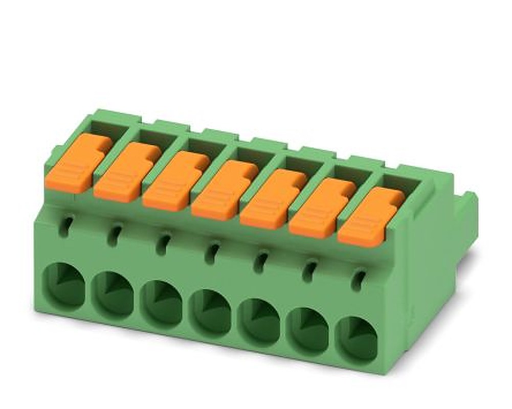 Phoenix Contact Pluggable Terminal Block, 7-Contact, 5.08 mm Pitch, 1 Row, 1110586