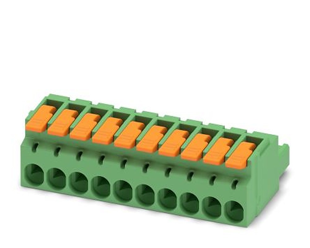 Phoenix Contact Pluggable Terminal Block, 10-Contact, 5.08 mm Pitch, 1 Row, 1110592