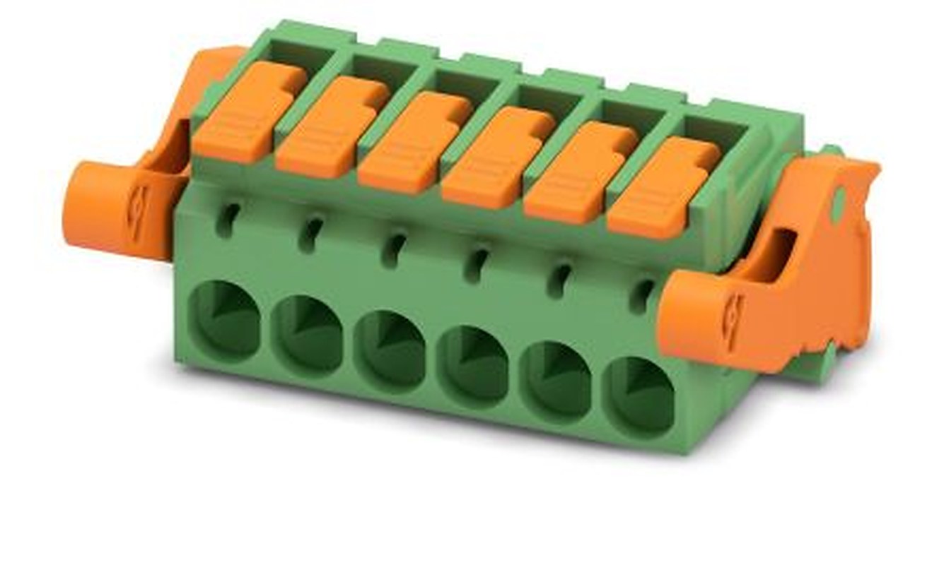 Phoenix Contact Pluggable Terminal Block, 6-Contact, 5.08 mm Pitch, 1 Row, 1110611