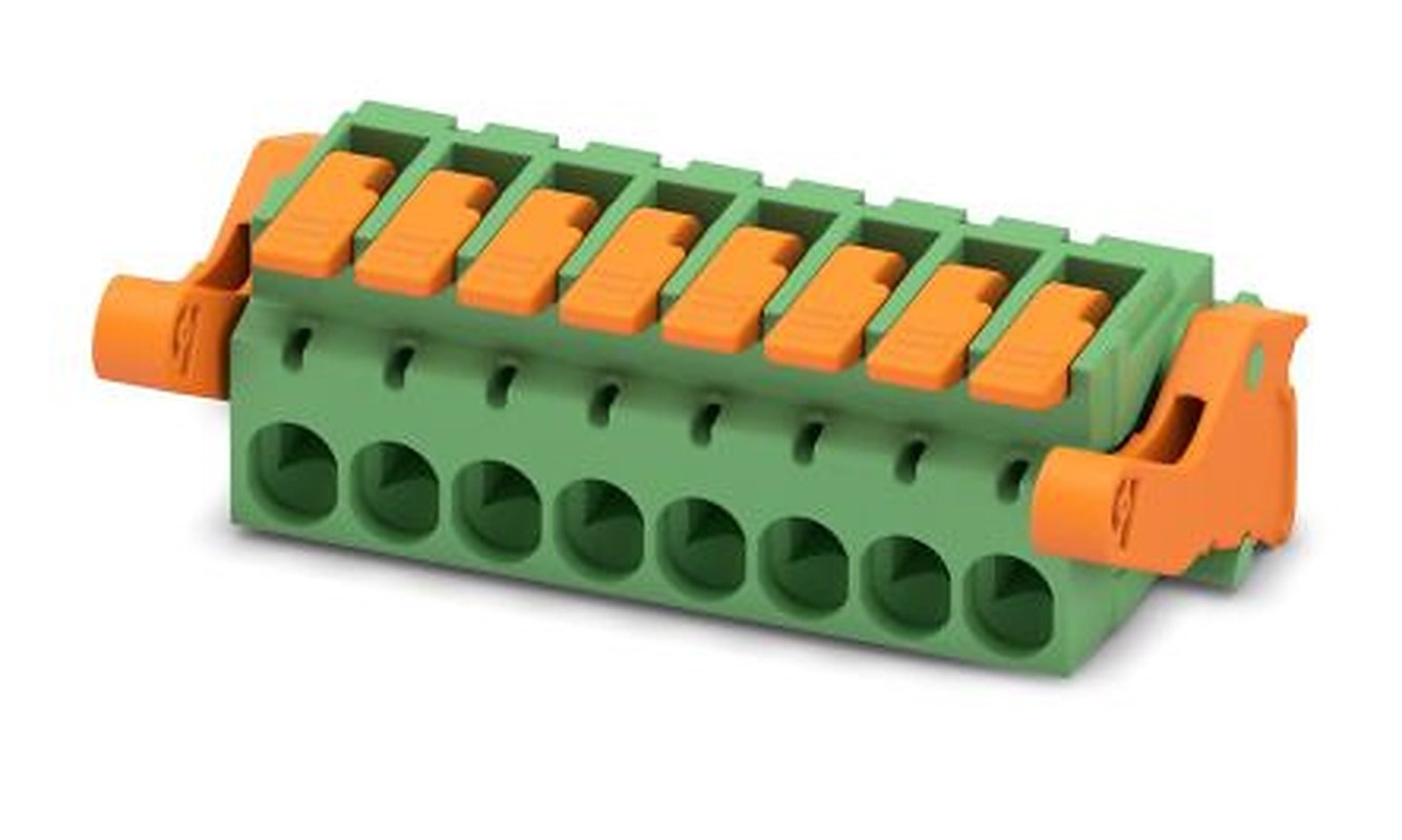 Phoenix Contact Pluggable Terminal Block, 8-Contact, 5.08 mm Pitch, 1 Row, 1110613