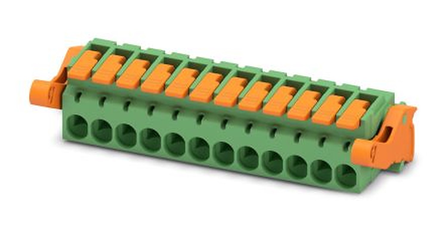 Phoenix Contact Pluggable Terminal Block, 12-Contact, 5.08 mm Pitch, 1 Row, 1110618