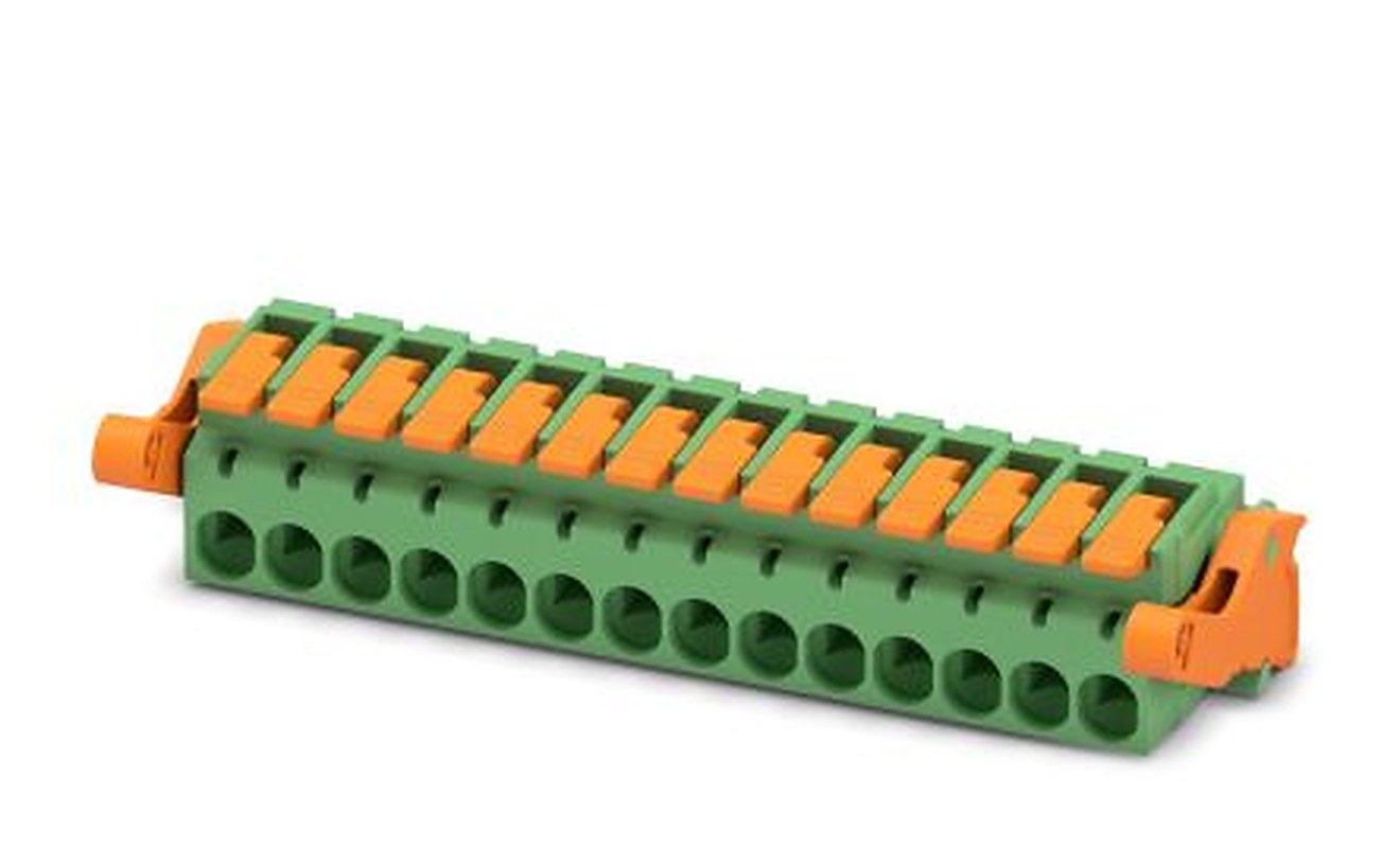 Phoenix Contact Pluggable Terminal Block, 14-Contact, 5.08 mm Pitch, 1 Row, 1110620