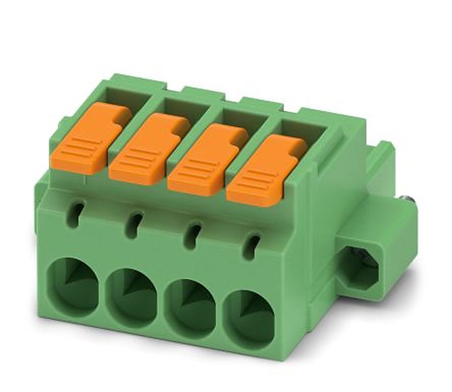 Phoenix Contact Pluggable Terminal Block, 4-Contact, 5.08 mm Pitch, 1 Row, 1110631