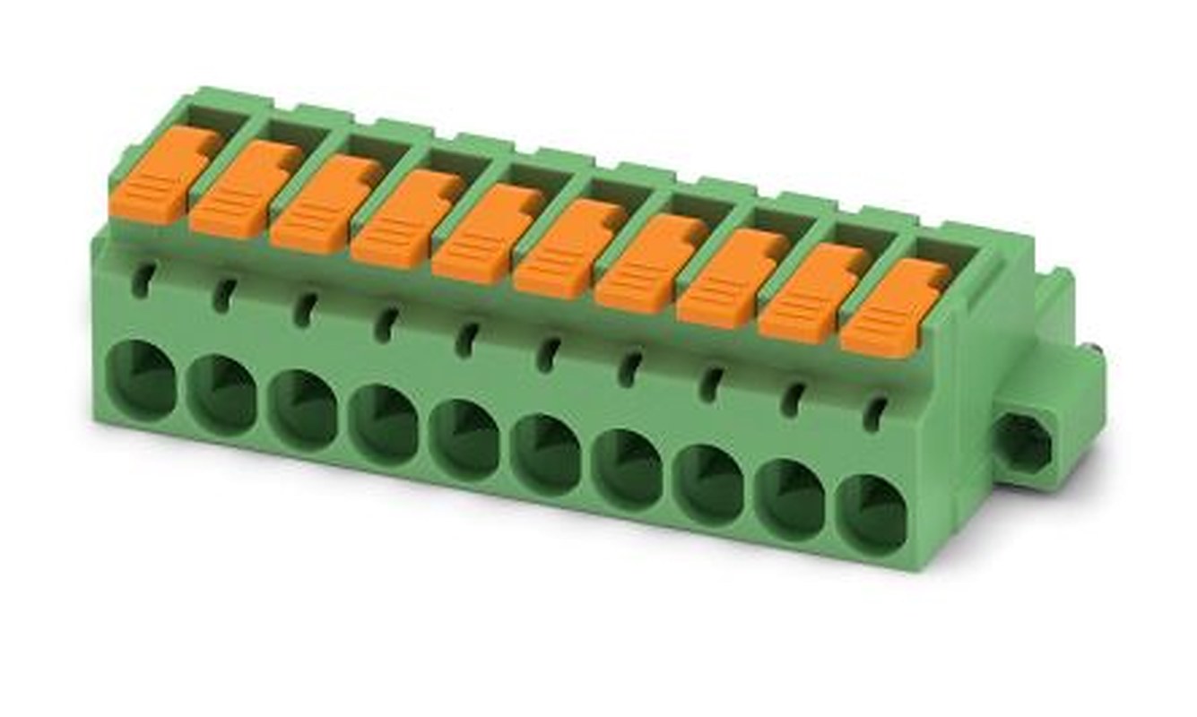 Phoenix Contact Pluggable Terminal Block, 9-Contact, 5.08 mm Pitch, 1 Row, 1110638