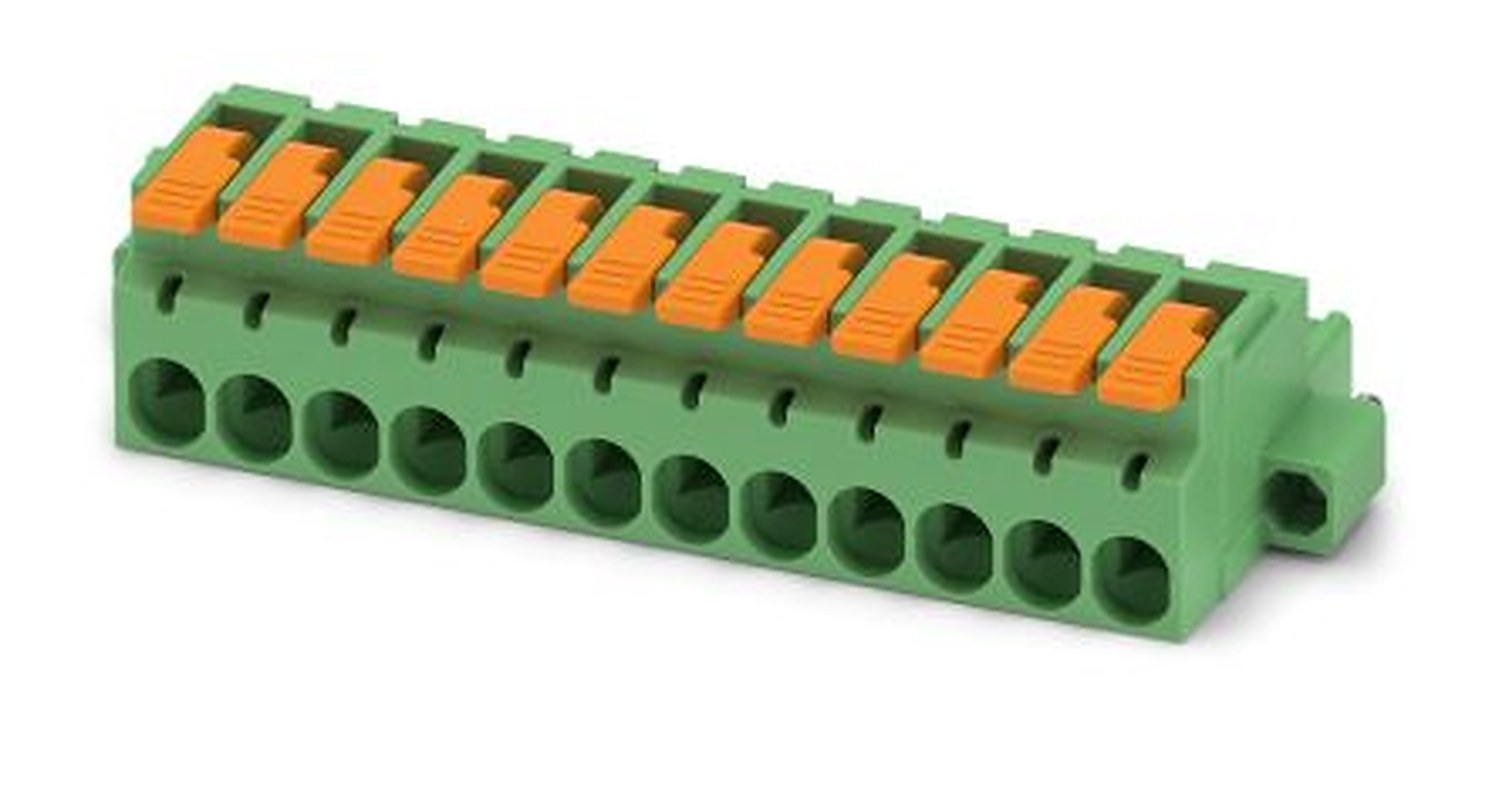 Phoenix Contact Pluggable Terminal Block, 12-Contact, 5.08 mm Pitch, 1 Row, 1110640