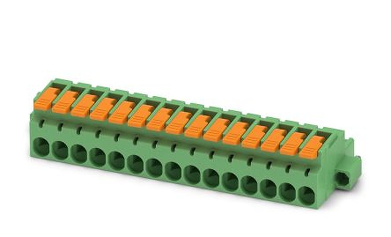 Phoenix Contact Pluggable Terminal Block, 15-Contact, 5.08 mm Pitch, 1 Row, 1110643