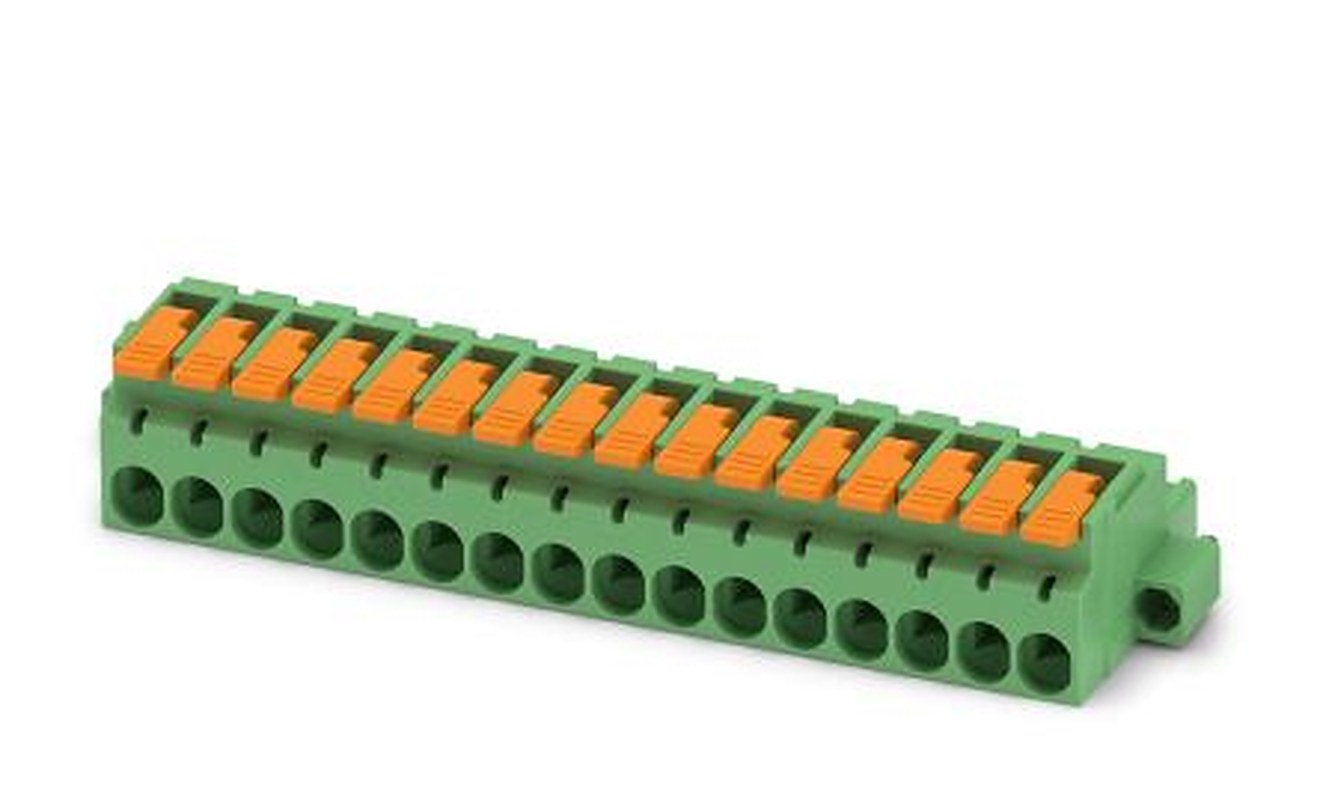 Phoenix Contact Pluggable Terminal Block, 16-Contact, 5.08 mm Pitch, 1 Row, 1110644