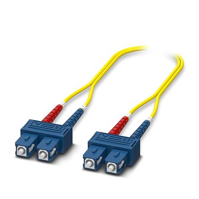 Phoenix Contact OS2 OS2 Single Mode Fibre Optic Cable Low Smoke Zero Halogen, Yellow, 1 m