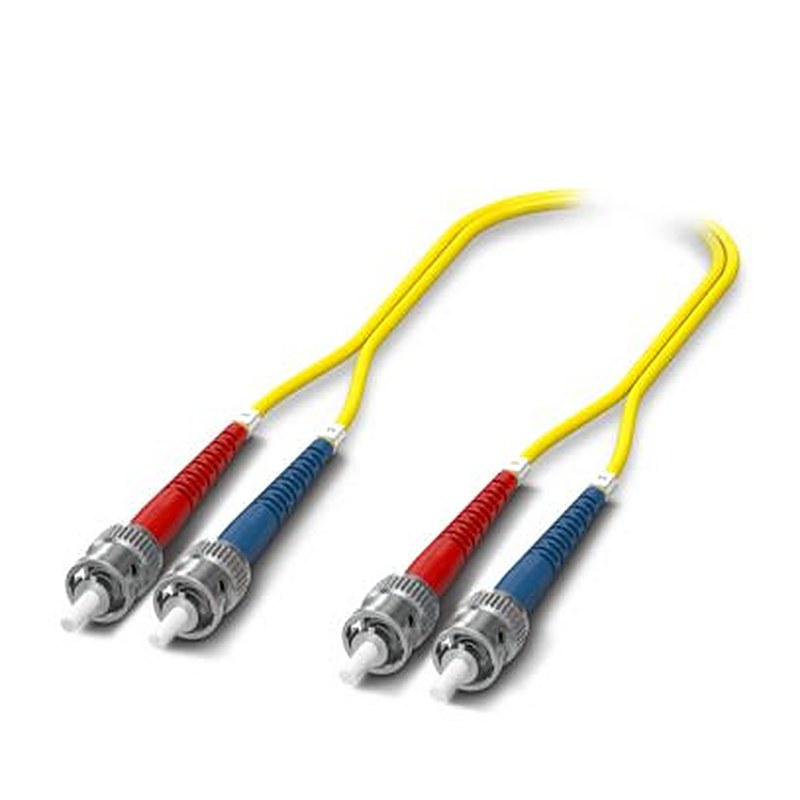 Phoenix Contact OS2 Zip Cord Fibre Optic Cable, 125 μm Low Smoke Zero Halogen, Yellow, 3 m