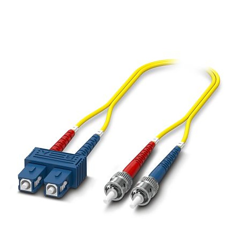Phoenix Contact OS2 FO Patch Cable Fibre Optic Cable, 125 μm Low Smoke Zero Halogen, Yellow, 5 m