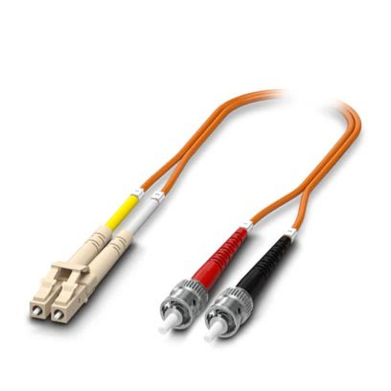 Phoenix Contact OM1 Zip Cord Fibre Optic Cable, 125 μm Low Smoke Zero Halogen, Orange, 3 mm