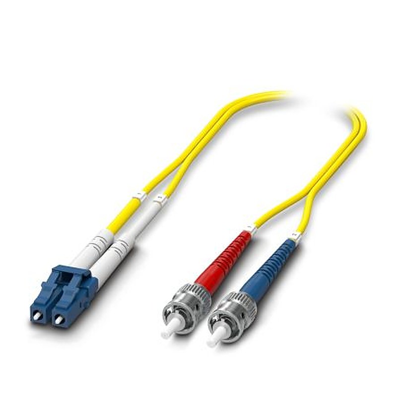 Phoenix Contact OS2 Fibre Optic Cable, 9 μm Low Smoke Zero Halogen, Yellow, 1 m