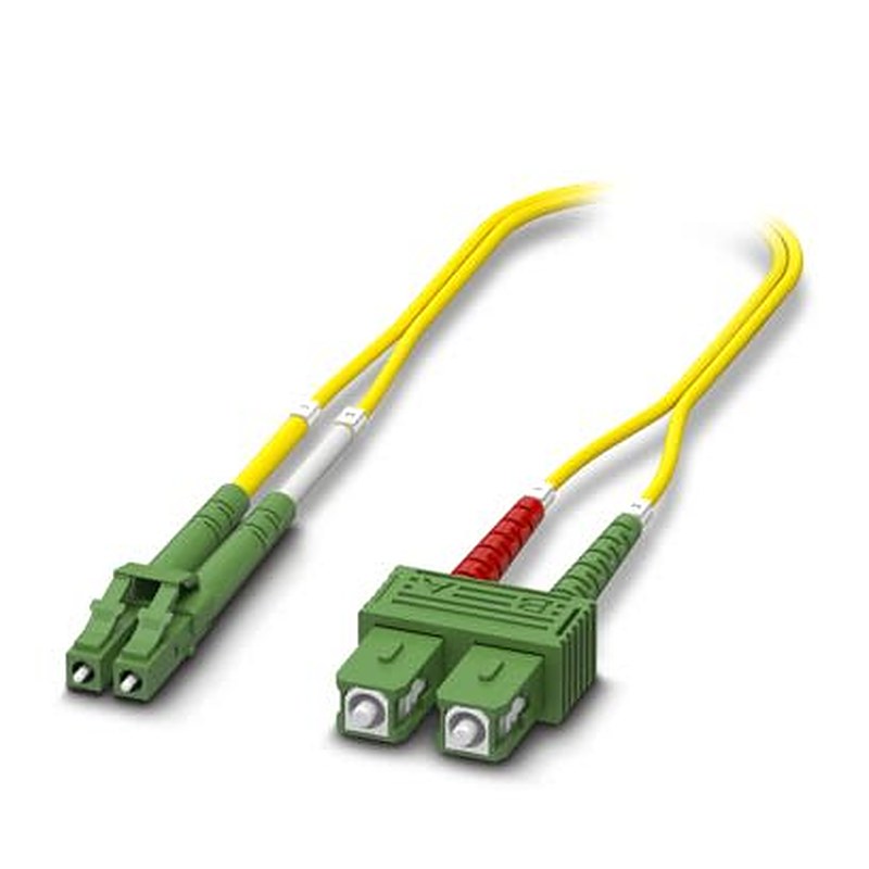 Phoenix Contact OS2 Fibre Optic Cable, 125 μm Low Smoke Zero Halogen, Yellow, 500 mm