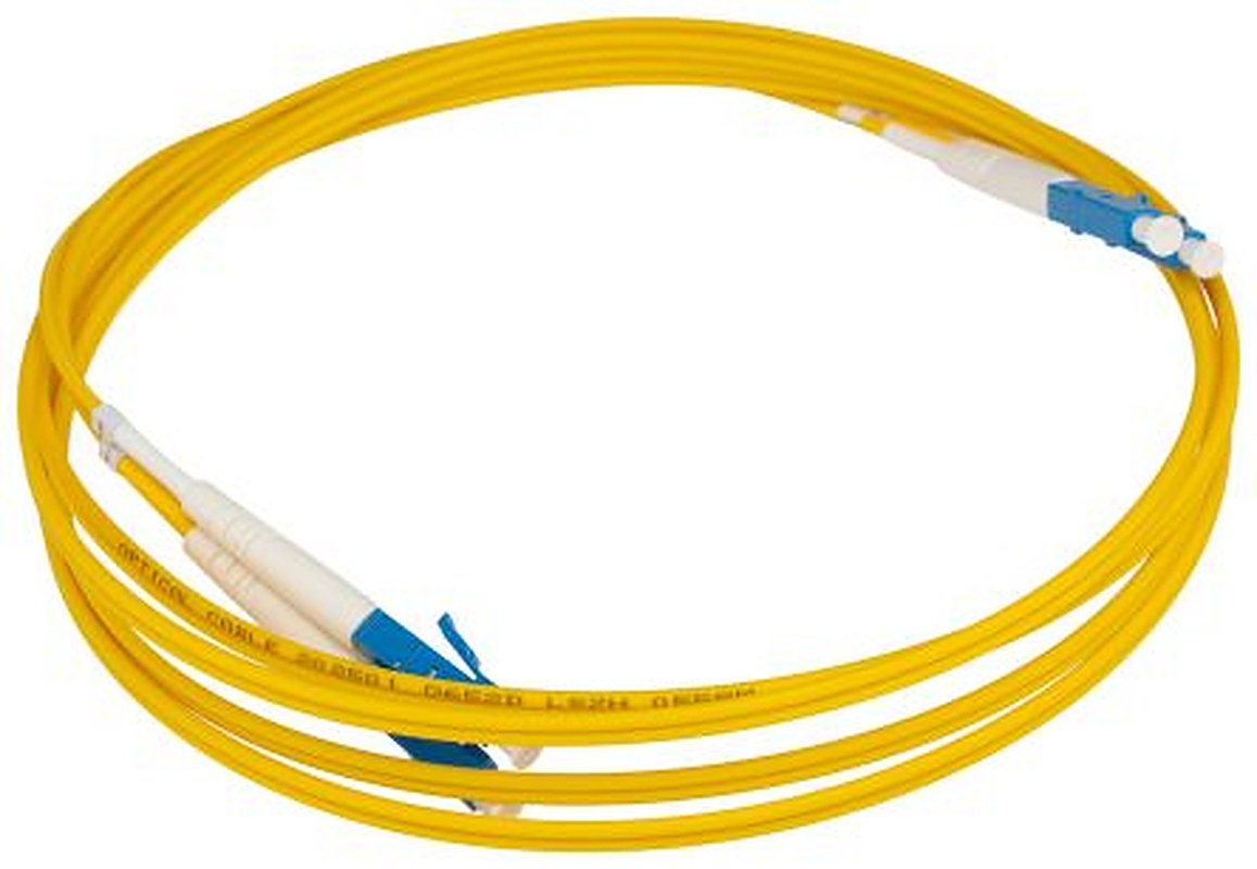 Phoenix Contact OS2 Fibre Optic Cable Low Smoke Zero Halogen, Yellow, 2 m