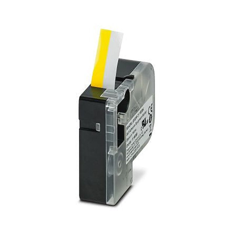 Phoenix Contact Black on Yellow Label Printer Tape, 8 m Length, 8 mm Width, 8 m Label Length, 6 mm Label Width
