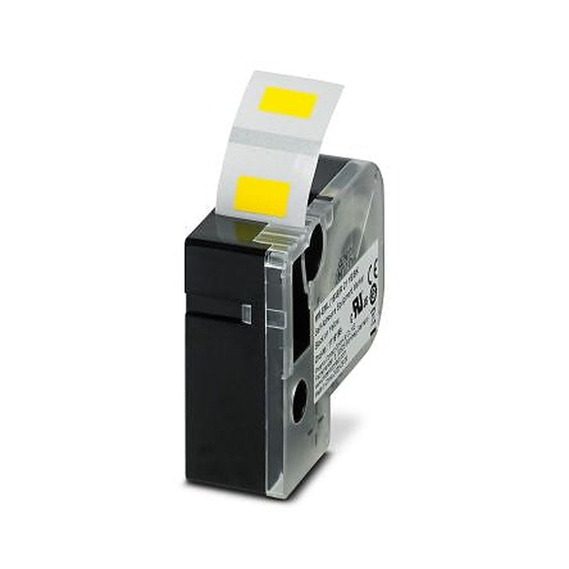Phoenix Contact Black on Yellow Label Printer Tape, 15 mm Width, 9 mm Label Length, 15 mm Label Width