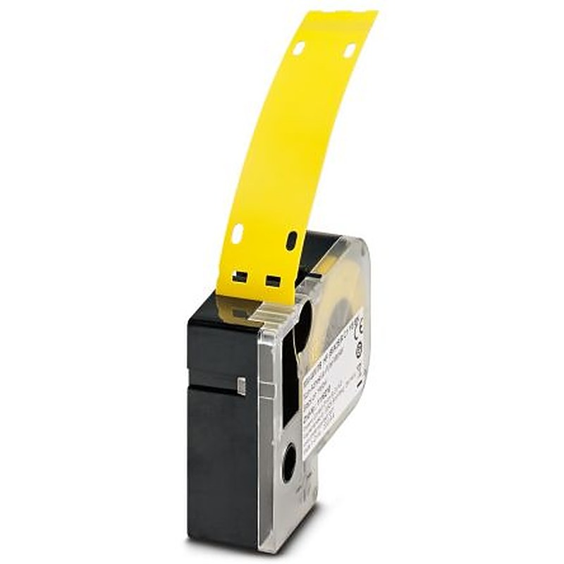 Phoenix Contact MM-WMTB HF (55X25)R C1 YE/BK Cable Marker, Black, Yellow, 115 mm Cable, 6 mm Cable, 1116210