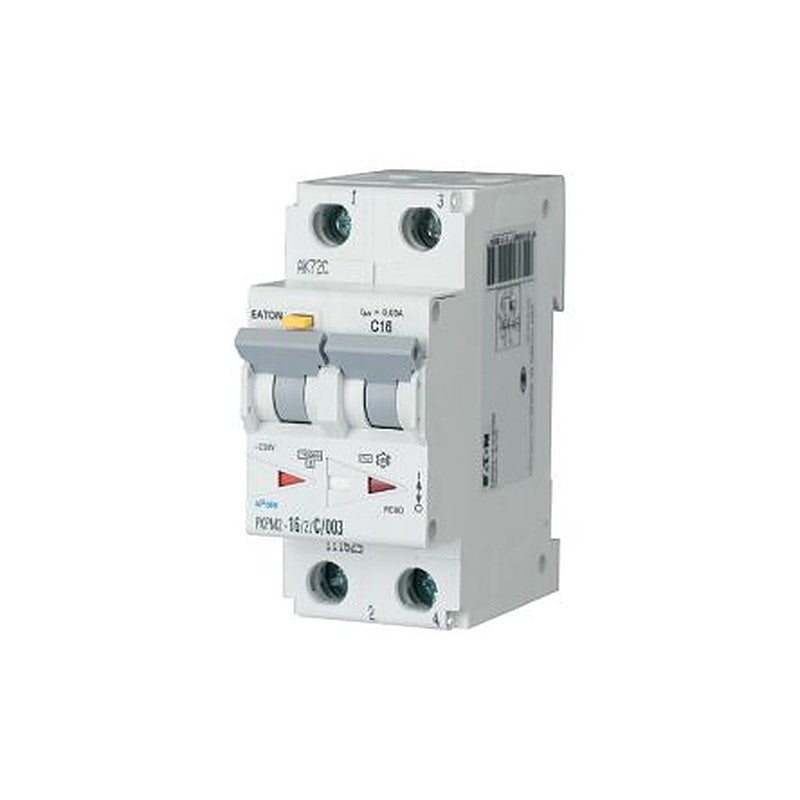 Eaton PKPM2 Series Residual Current Circuit Breaker, 20A, 2-Pole, 300 mA, Type C, 10 kA 230V ac