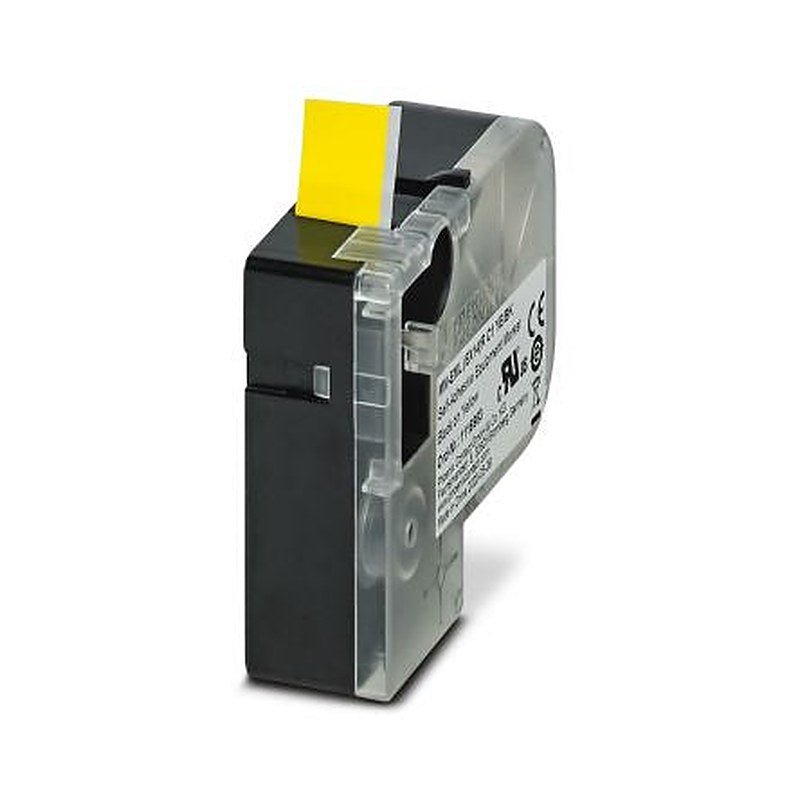 Phoenix Contact Black on Yellow Label Printer Tape, 8 mm Length, 14 mm Width, 8 m Label Length, 14 mm Label Width