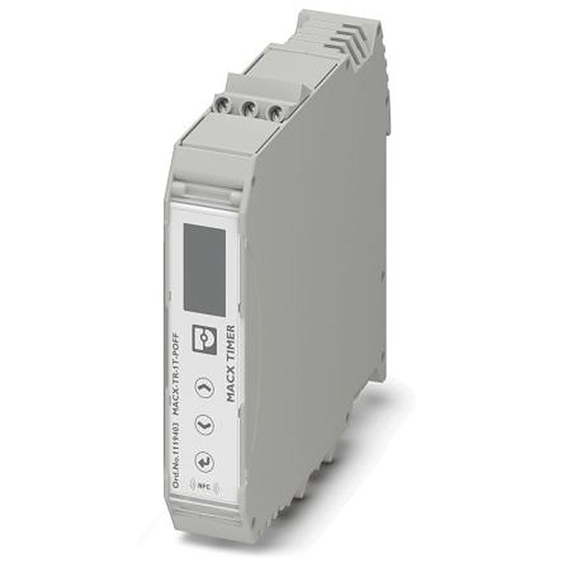 Phoenix Contact MACX-TR-1T-POFF Series DIN Rail Time Delay Relay, 2-Contact, 24 V dc 24V ac, 0.01 to 600 s, 2 CO Switch