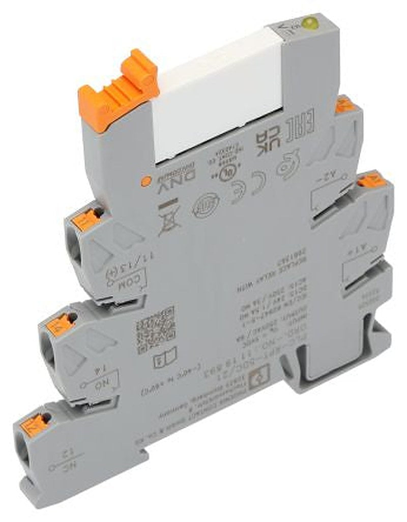 Phoenix Contact PLC-RPT Series Relay Module, DIN Rail, 5V dc Coil, SPDT, 38mA