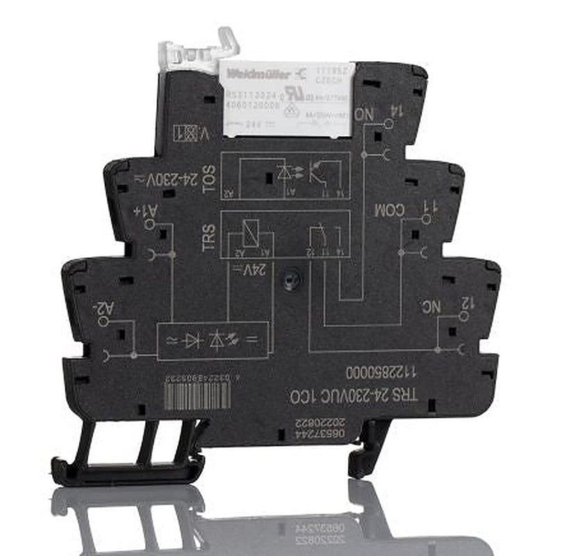 Weidmüller TRS Series Interface Relay, DIN Rail, 230V ac/dc, 24 V ac/dc Coil, SPDT, 22mA