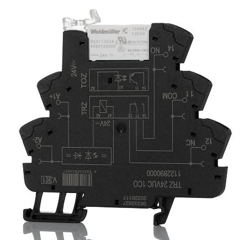 Weidmüller TRZ Series Interface Relay, DIN Rail, 24V Coil, SPDT, 11.7mA