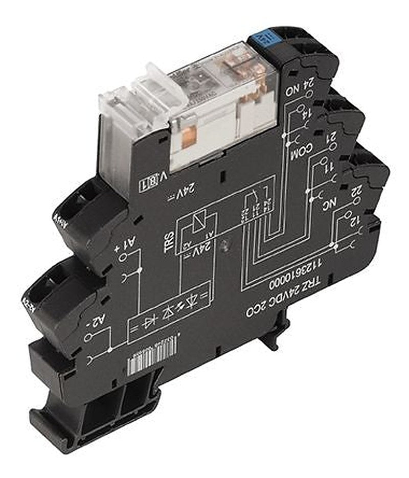 Weidmüller TRZ Series Interface Relay, DIN Rail, 230V Coil, DPDT, 4mA