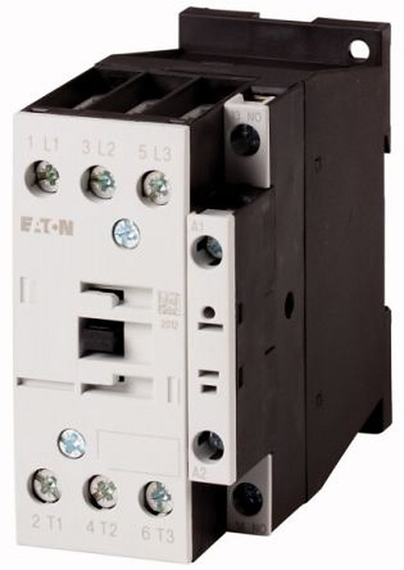 Eaton DILM Contactor, 60V Coil, 3-Pole, 38 A, 21 kW, 1 NO