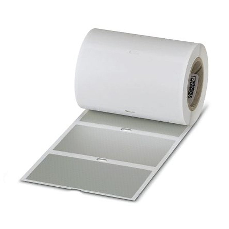 Phoenix Contact Silver Label Roll, 100 mm Width, 250 Per Roll Qty, 50 mm