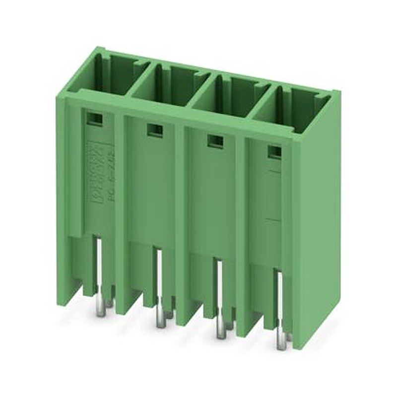 Phoenix Contact PCV Series Solder PCB Header, 4 Contact(s), 7.62 mm Pitch, 1 Row, Shrouded