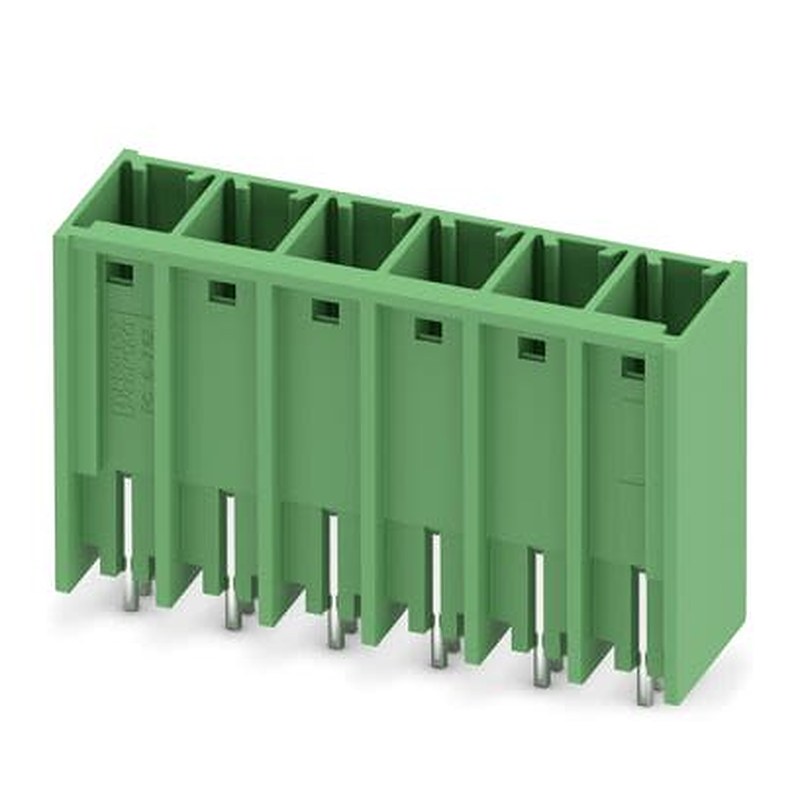 Phoenix Contact PCV Series Solder PCB Header, 6 Contact(s), 7.62 mm Pitch, 1 Row, Shrouded