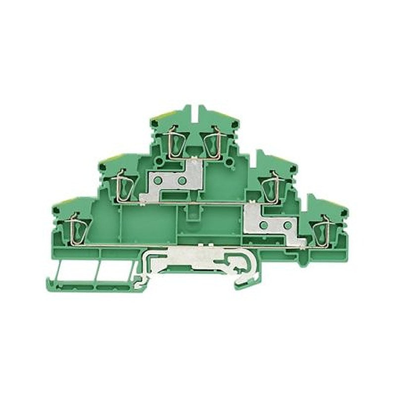 Weidmüller 1131740000 Z Series DIN Rail Terminal Green, 2.5mm², 3-Level, Clamp