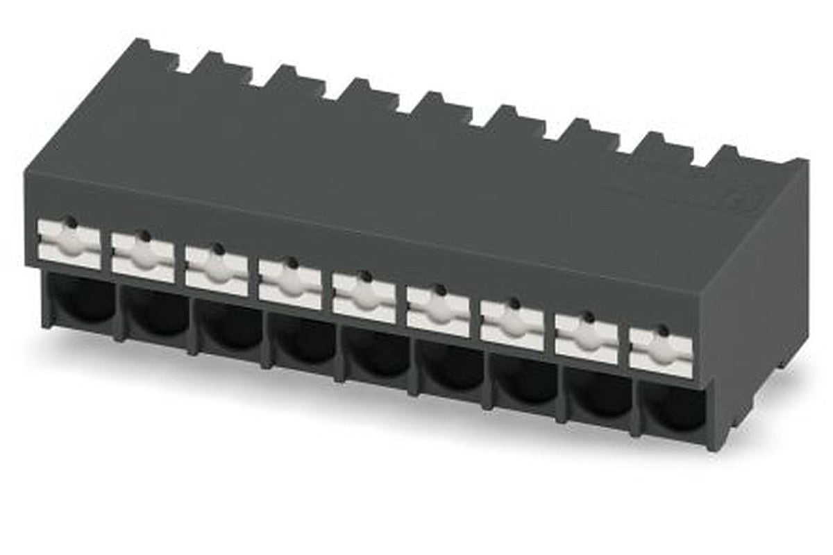 Phoenix Contact PCB Terminal Block, 9-Contact, 5 mm Pitch, Solder, 1 Row