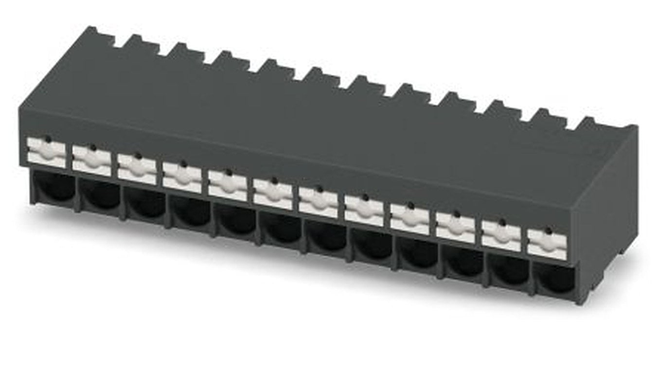 Phoenix Contact PCB Terminal Block, 12-Contact, 5 mm Pitch, Solder, 1 Row