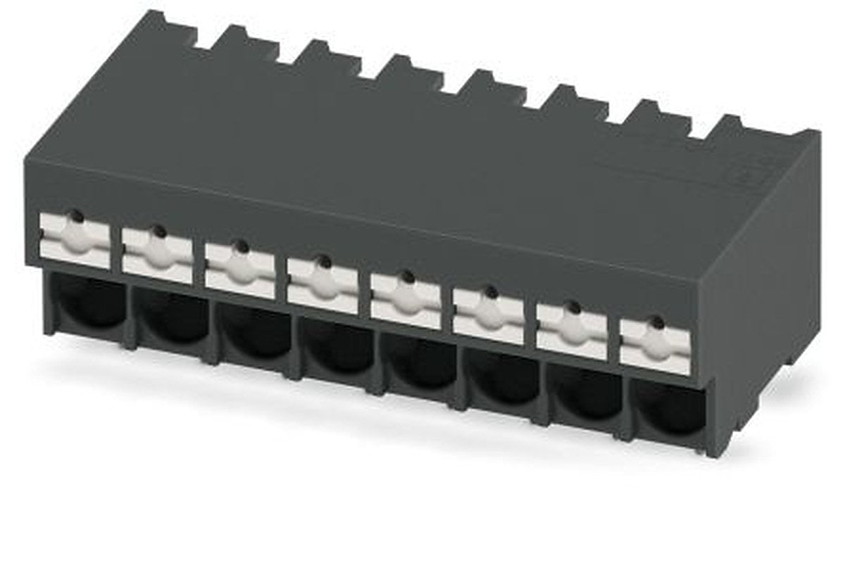 Phoenix Contact PCB Terminal Block, 8-Contact, 5 mm Pitch, Solder, 1 Row