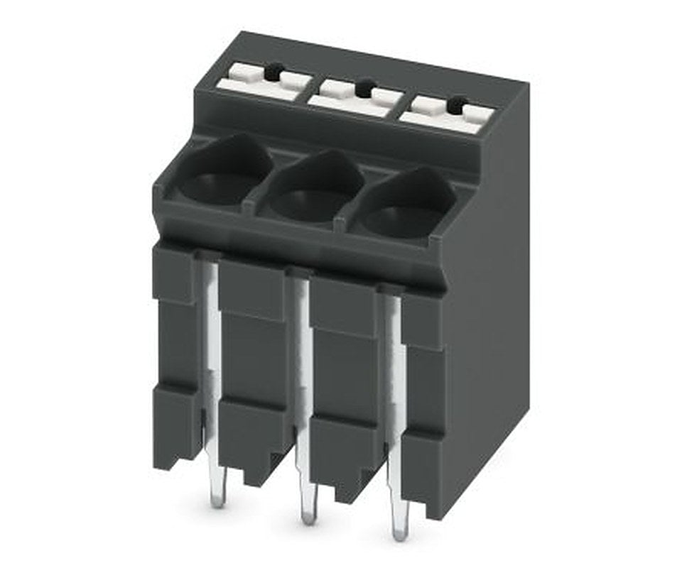 Phoenix Contact PCB Terminal Block, 3-Contact, 5 mm Pitch, Solder, 1 Row